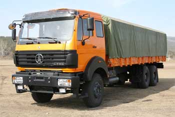 Бортовой автомобиль ND1255BJ 6x4 BEIFANG BENCHI технология Mercedes